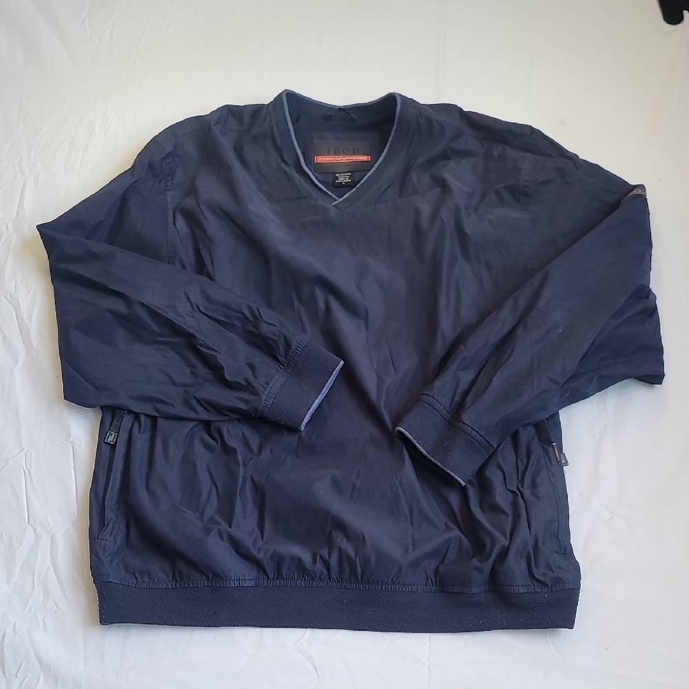 IZOD Golf Navy Blue Extreme Function Golfwear XFG Pullover Men's Size Large